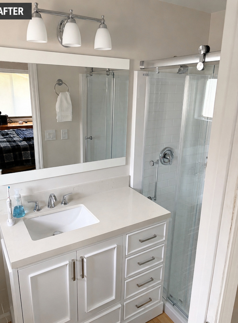 Bathroom after remodel